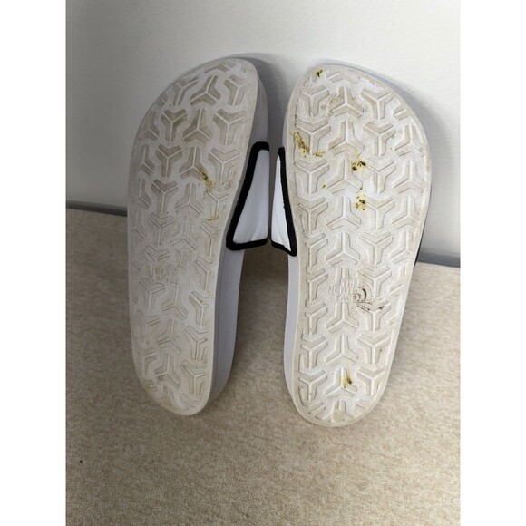 The North Face Womens Base Camp Slide III Slides Sandals White Black Logo 8 - Picture 12 of 13